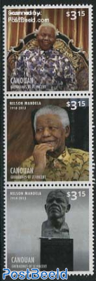 canouan, Nelson  Mandela 3v