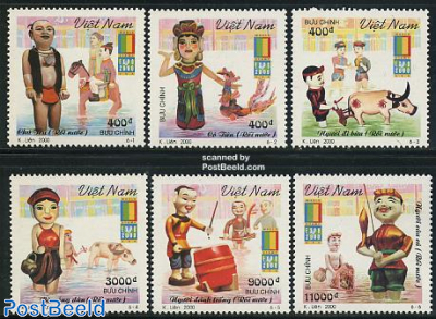 World stamp expo Annaheim 6v