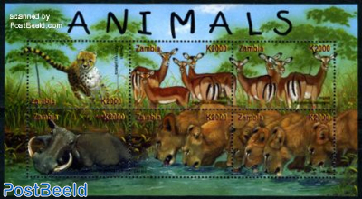 African fauna 6v m/s