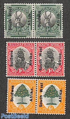 Definitives 3 pairs (with right language on original)
